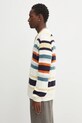 Maison Kitsuné sweter Comfort Striped OM00506KT1129 beżowy SS25