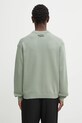 Odzież Maison Kitsuné sweter Dressed Fox Intarsia OM00802KT1030 zielony