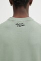 Maison Kitsuné sweter Dressed Fox Intarsia zielony OM00802KT1030