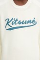 Maison Kitsuné sweter Kitsune Varsity Embroidered beżowy OM00808KT1137