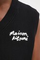 Maison Kitsuné kamizelka Maison Kitsune Handwriting czarny OM00810KT1126