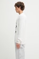 Maison Kitsuné sweter Abstract Daisy Intarsia OM00811KT1138 biały SS25