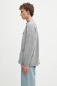 A Bathing Ape kids' linen blend cardigan One point 1K80120004 gray SS25