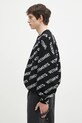 VETEMENTS pulover de lana Monogram UA66KN150B negru SS25