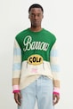Bavlnený sveter Barrow S5BWUAJP076 zelená SS25