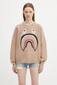 Vlněný svetr A Bathing Ape Shark 1K80220004 béžová SS25