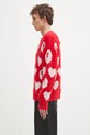 Oblečení Svetr z vlněné směsi A Bathing Ape I love bape monogram 1K80220006 červená