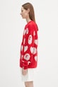 A Bathing Ape pulover din amestec de lână I love bape monogram rosu 1K80220006