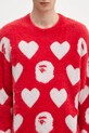 A Bathing Ape pulover din amestec de lână I love bape monogram 1K80220006