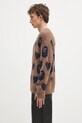 Oblečení Svetr z vlněné směsi A Bathing Ape I love bape monogram 1K80220006 hnědá