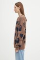 Svetr z vlněné směsi A Bathing Ape I love bape monogram hnědá 1K80220006