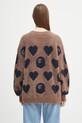 Svetr z vlněné směsi A Bathing Ape I love bape monogram 1K80220006