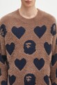 Svetr z vlněné směsi A Bathing Ape I love bape monogram 1K80220006