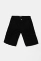Детски памучен къс панталон Guess памук черен L5RD03.WH304.PPYA