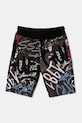 Дитячі бавовняні шорти Guess візерунок блакитний N5RD02.KA6R4.PPYA