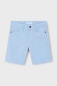 Detské krátke nohavice Mayoral bavlna modrá 204.5J.Mini.PPYA