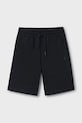 Detské krátke nohavice Mayoral pletenina čierna 600.7E.Junior.PPYA