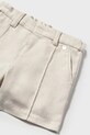 Детские шорты с примесью льна Mayoral бежевый 1240.3A.Baby.PPYA