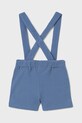 Mayoral pantaloni scurți din bumbac pentru copii 1243.3F.Baby.PPYA albastru SS25