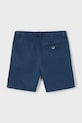 Mayoral pantaloni scurți din amestec de in pentru copii 3226.5H.Mini.PPYA bleumarin SS25