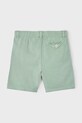 Mayoral pantaloni scurți din amestec de in pentru copii 3226.5H.Mini.PPYA verde SS25