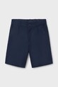 Mayoral szorty dziecięce slim z elastanem granatowy 6201.7A.Junior.PPYA