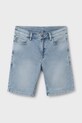 Дитячі джинсові шорти Mayoral soft denim 6203.7F.Junior.PPYA блакитний SS25