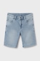 Dětské riflové kraťasy Mayoral soft denim 6203.7F.Junior.PPYA modrá SS25