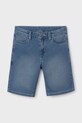 Дитячі джинсові шорти Mayoral soft denim 6203.7F.Junior.PPYA блакитний SS25