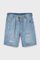 Mayoral pantaloni scurti din denim pentru copii 6210.7F.Junior.PPYA albastru SS25