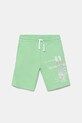 Guess pantaloni scurți din bumbac pentru copii sport verde L5GD06.KA6R4.PPYA