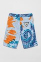 Detské bavlnené šortky Guess L5GD16.KA6R4.PPYA modrá SS25
