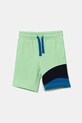 Παιδικό βαμβακερό σορτς Guess βαμβάκι πράσινο N5GD08.KA6R4.PPYA