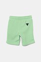 Detské bavlnené šortky Guess N5GD08.KA6R4.PPYA zelená SS25