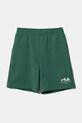 Dětské kraťasy Fila LOHFELDEN bavlna zelená FAT0628