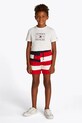 Детские шорты Tommy Hilfiger узор красный KB0KB09470.128.176.PPYA