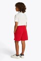 Detské bavlnené šortky Tommy Hilfiger červená KB0KB09477.128.176.PPYA