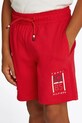 Detské bavlnené šortky Tommy Hilfiger KB0KB09477.128.176.PPYA červená