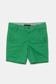 Detské krátke nohavice Tommy Hilfiger s elastanom zelená KB0KB09641.104.122.PPYA
