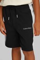 Detské krátke nohavice Calvin Klein Jeans IB0IB02433.128.176.PPYA čierna