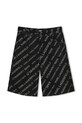 Дитячі джинсові шорти Karl Lagerfeld Z30415.126.150 чорний SS25