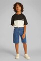 Calvin Klein Jeans pantaloni scurți din denim pentru copii casual albastru IB0IB02425.PPYA