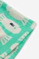 Băieți Bobo Choses pantaloni scurți din bumbac pentru copii Lucky Fish 125AC064 turcoaz
