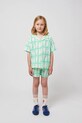 Bobo Choses pantaloni scurți din bumbac pentru copii Lucky Fish 125AC064 turcoaz