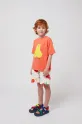 Bobo Choses shorts di lana bambino/a Smiling sovrastampa bianco 125AC056