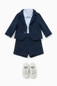 Emporio Armani shorts neonato/a tessuto blu navy EB000351.AF13017