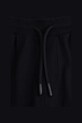 Coccodrillo pantaloni scurți din bumbac negru WC5121503TBK