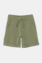 Dječje pamučne kratke hlače United Colors of Benetton Planet friendly zelena 3J68C901G.G.Season.PPYA