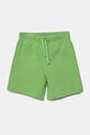 Детски памучен къс панталон United Colors of Benetton памук зелен 3J70G900P.P.Season.PPYA