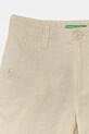 Αγορίστικα Παιδικό λινό σορτς United Colors of Benetton 43WBC901E.G.Seasonal μπεζ